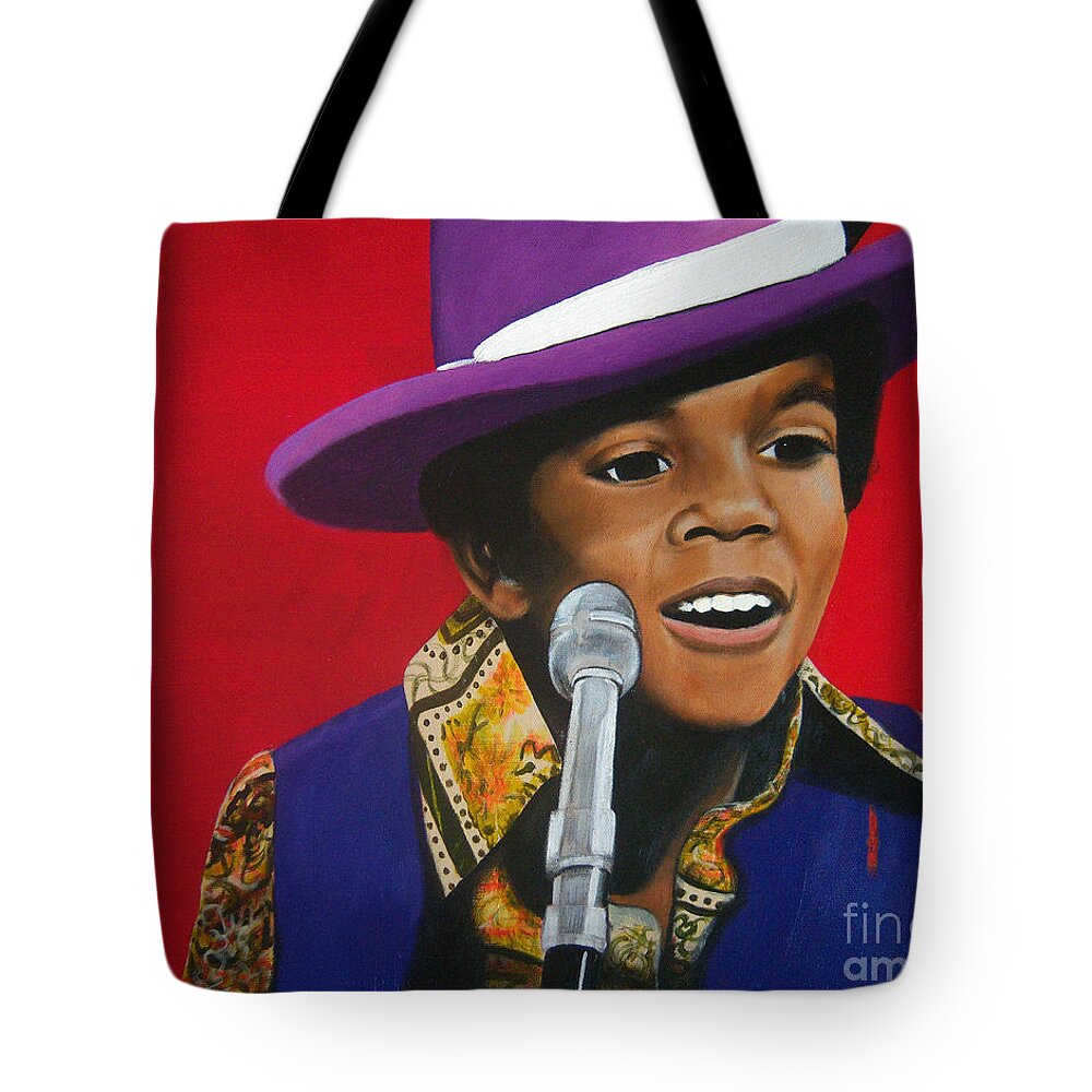Young Michael Jackson Singing - Acrylic Print