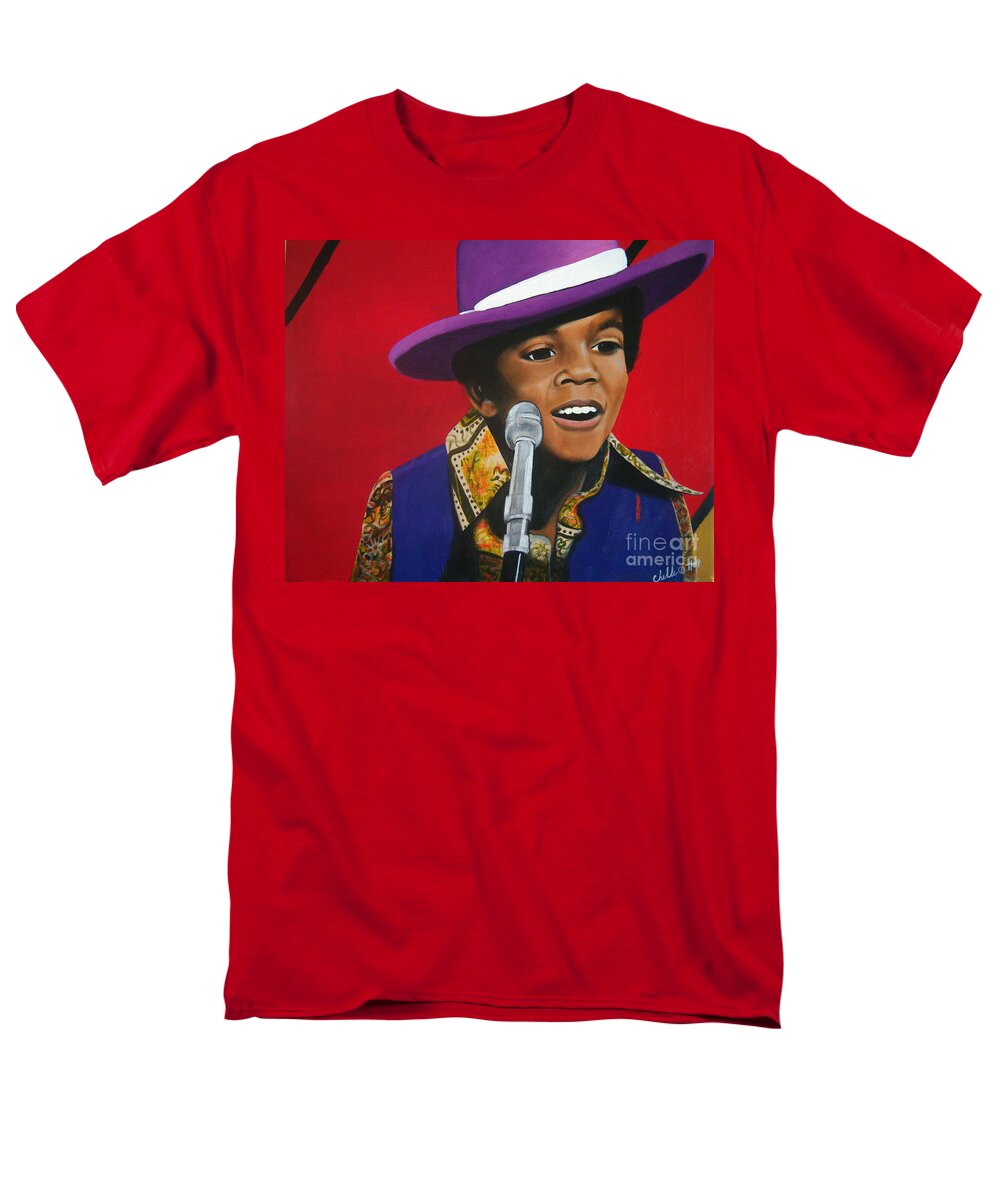 Young Michael Jackson Singing - Men's T-Shirt  (Regular Fit)