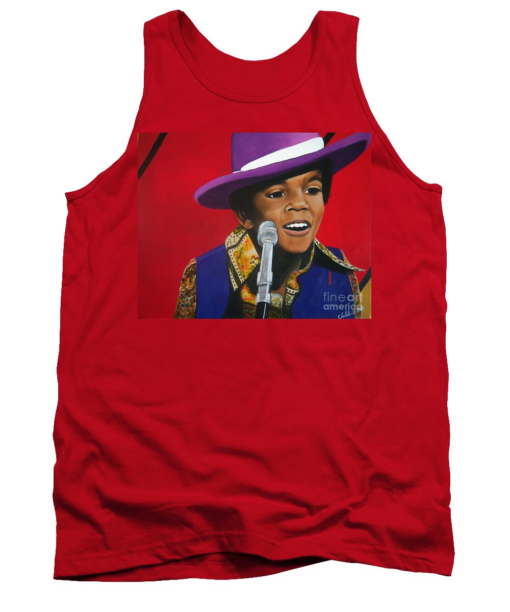 Young Michael Jackson Singing - Tank Top