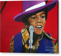 Young Michael Jackson Singing - Acrylic Print