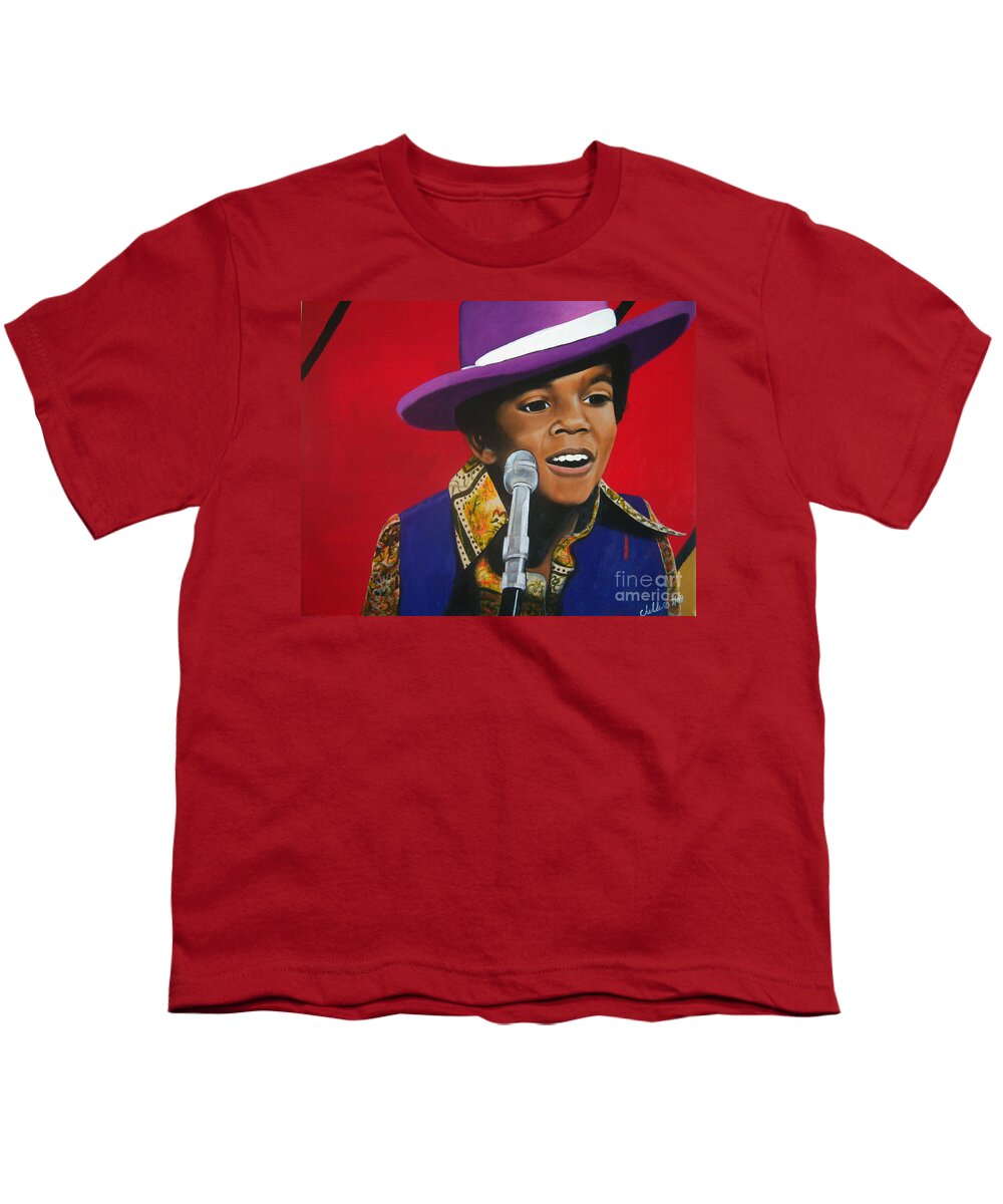 Young Michael Jackson Singing - Youth T-Shirt