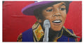 Young Michael Jackson Singing - Beach Towel