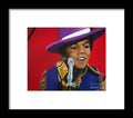 Young Michael Jackson Singing - Framed Print